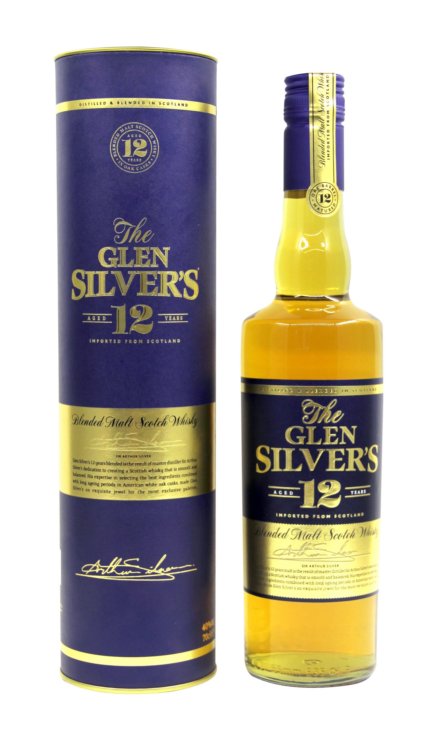 Glen Silver's Blended Malt Scotch 12 Years -